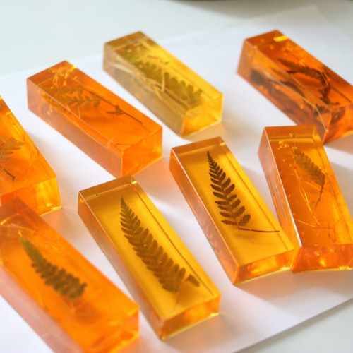 人工琥珀（シダの葉っぱ・大） その他インテリア雑貨 ニケルxp 通販