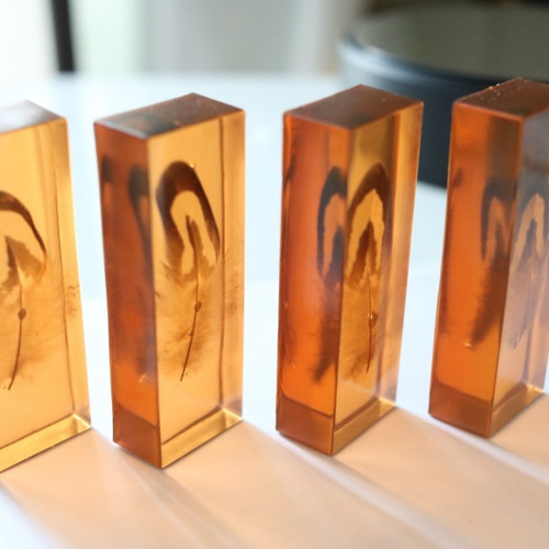 人工琥珀 鳥の羽 その他インテリア雑貨 ニケルxp 通販 4471982｜Creema