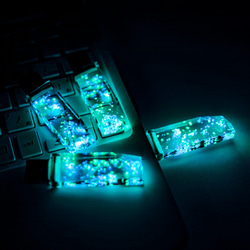 蓄光透明USBメモリVol.1【Starlight Works】(32,64GB) 8枚目の画像