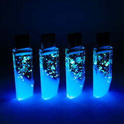 蓄光透明USBメモリVol.2【Midnight Ocean】(64,128GB) 8枚目の画像