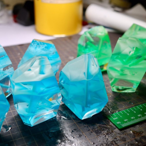 光る石 蓄光石Vol.1【Luminous Blue-frost】 その他雑貨 ニケルxp 通販