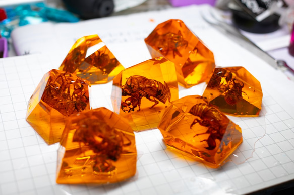 人工琥珀【蝉の抜け殻Ver】Artificial amber 7枚目の画像