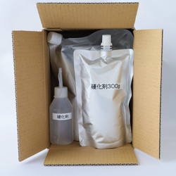 【ハンドメイド資材】ニケル氏のレジン液1.2kgセット（アルミパウチ入り） 2枚目の画像