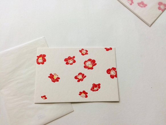 【巴黎紅花 Paris, Red Blossom 】｜卡片／明信片 凸版印刷 第1張的照片