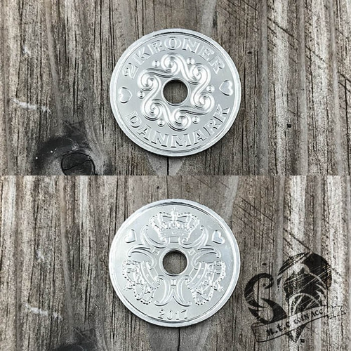 コインリング 2Kroner(幸せを呼ぶコイン) heart&crown (受注制作 コインリング 2Kroner(幸せを呼ぶコイン) heart&crown (受注制作
