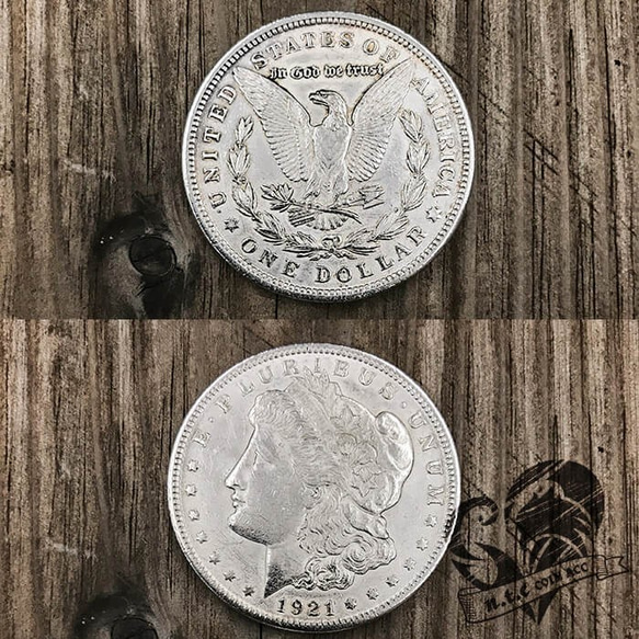 シルバーコインリング Morgan Dollar(Eagle) (受注制作) 5枚目の画像