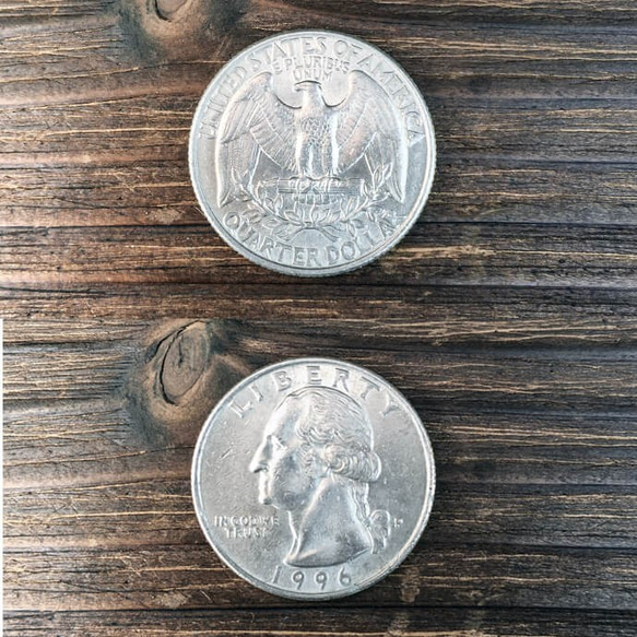 [キーホルダー]コインレザーキーチャーム(Quarter Dollar) 7枚目の画像