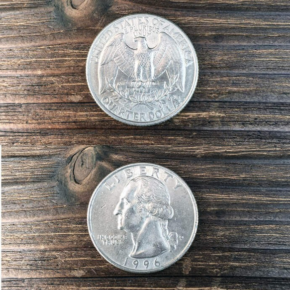 コインネックレス(Indian 5Cent)+タグ(Quarter) 6枚目の画像