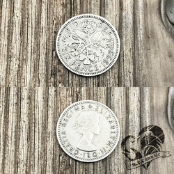 コインピアス・イヤリング Lucky 6 Pence -エリザベス2世- 5枚目の画像