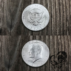 シルバーコインリング × コッパーターコイズ Half Dollar -Eagle- 1964 (受注制作) 6枚目の画像