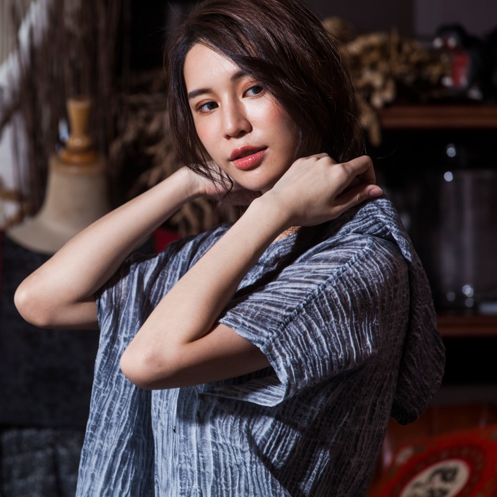 天然リネン100％NATURAL FIBERロングバージョンフード付きHOODIE OP_CD009