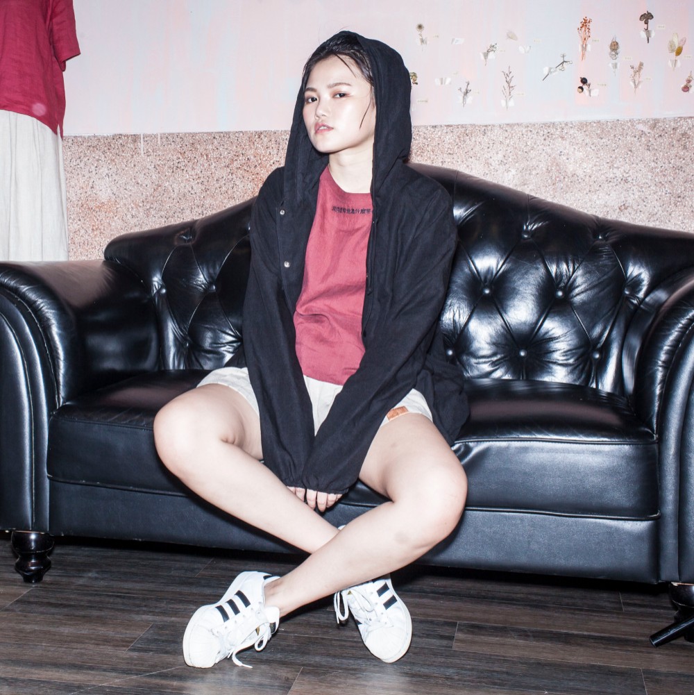 100％NATURAL FIBERシルクフード付きジャケット、HOODIE COAT_CC001付き