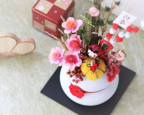根引き松のお正月飾り | ＊花日和＊～花のある暮らし・木の実を