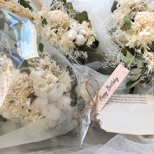 ユーカリポポラスとホワイトスワッグ ドライフラワー my craft 通販