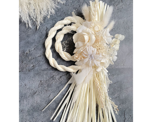 ふんわりホワイトしめ縄 しめ縄・しめ飾り my craft 通販 12952276