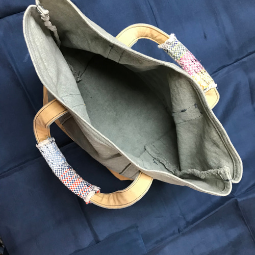 ベンガラ染帆布バッグ トートバッグ meguマレル 通販 9140690