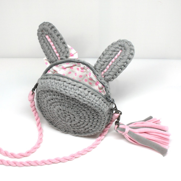［SiMPLE FUN Crafts手工編織包］兒童動物造型編織包（小灰兔） / 現貨一個 第2張的照片