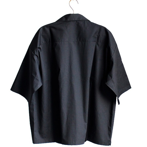 開襟デザイン胸ポケット付きビッグシャツ 4枚目の画像