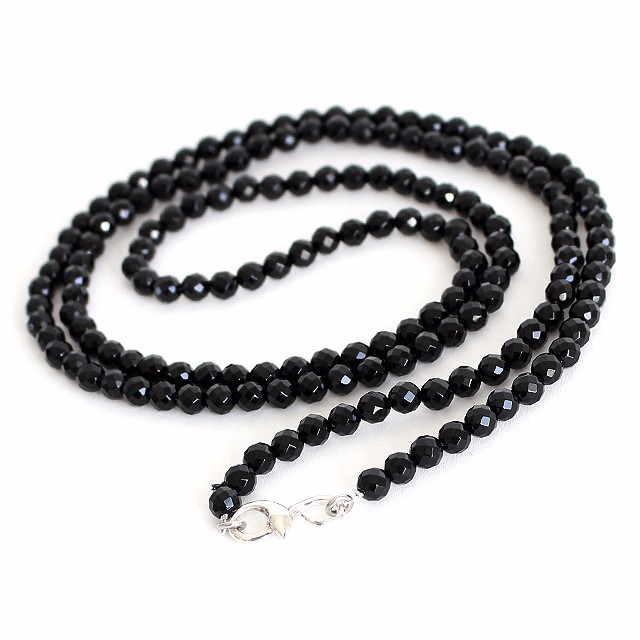 アックユランSV925×オニキスロングネックレス