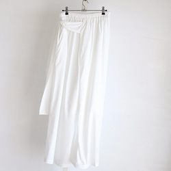 巻きスカートデザインドレープワイドパンツ 2枚目の画像