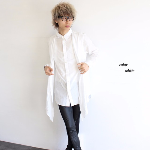 コットンカシュクールロングシャツドレス カシュクールロングドレス クロトンオウギ – YOKANG
