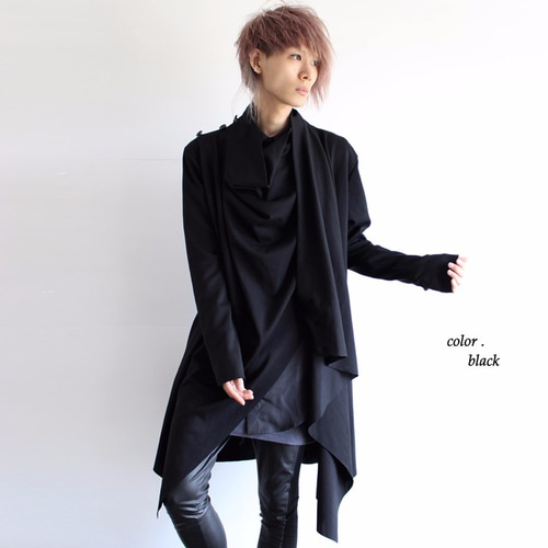 Moonage Devilment カーディガン ドレープ Moonage Devilment - ドレープカーディガン MaD 黒 サイズ44の