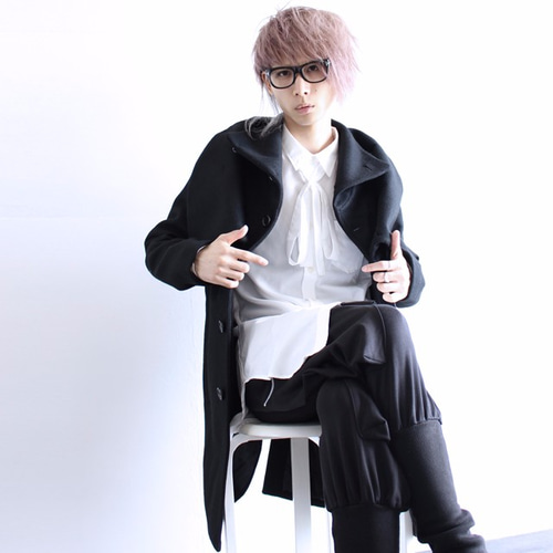 オフタートル×ハイネックレイヤードコート コート albino 通販