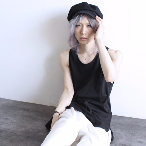 ディープスリットロングタンクトップ その他トップス albino