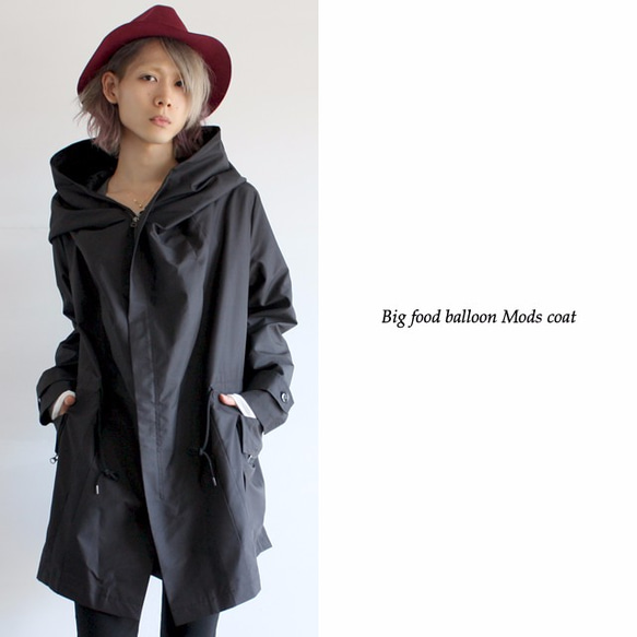 ビッグフードバルーンモッズコート 