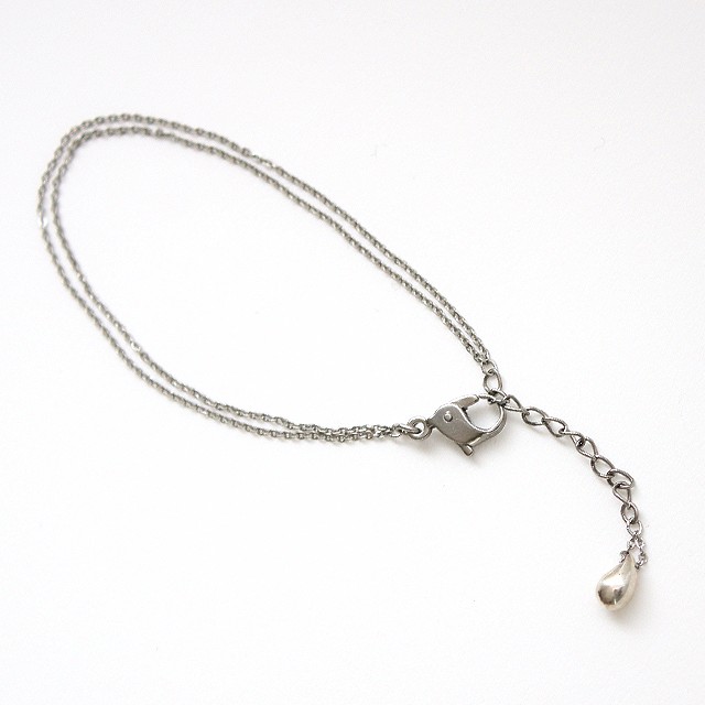 ダブルチェーンしずくブレスレット SV925