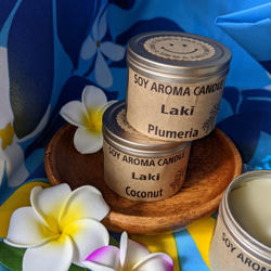 【願いが叶う　ハワイアンキャンドル】浄化用　SOI AROMA CANDLE Laki    ピカケ 4枚目の画像