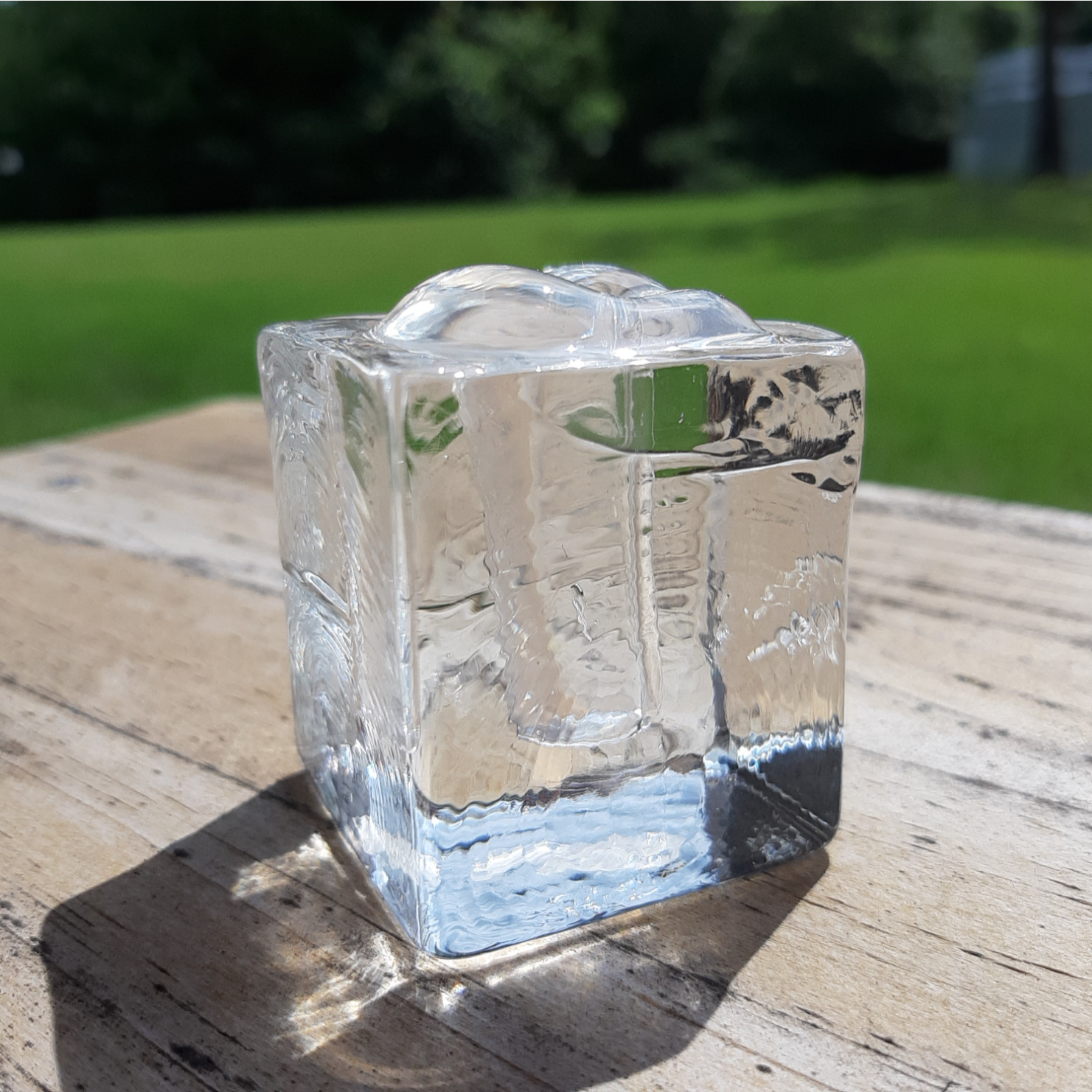 ロックアイスみたいな一輪挿し ガラス 氷 透明 一輪挿し・花瓶