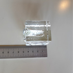 【るんさんご予約】ロックアイスみたいな一輪挿し　ガラス　氷　透明 4枚目の画像