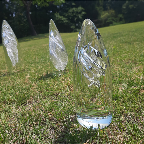 氷筍(ひょうじゅん) ガラスオブジェ 立体・オブジェ ガラス日和 通販