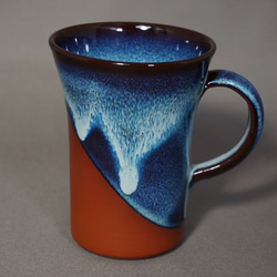 無名異焼 フリーカップ  ブルー 3枚目の画像