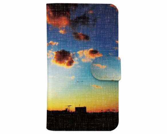 手帳式手機殼的夕陽“iPhone兼容” 第3張的照片