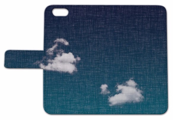 雲の手帳型スマホケース《iPhone対応》 3枚目の画像
