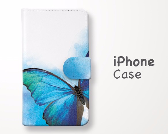 手帳式手機殼的蝴蝶“iPhone兼容” 第1張的照片