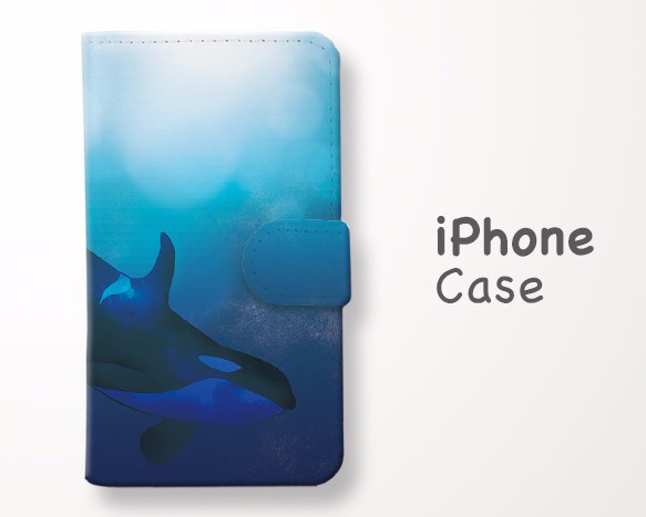 海の手帳型スマホケース《iPhone対応》 1枚目の画像