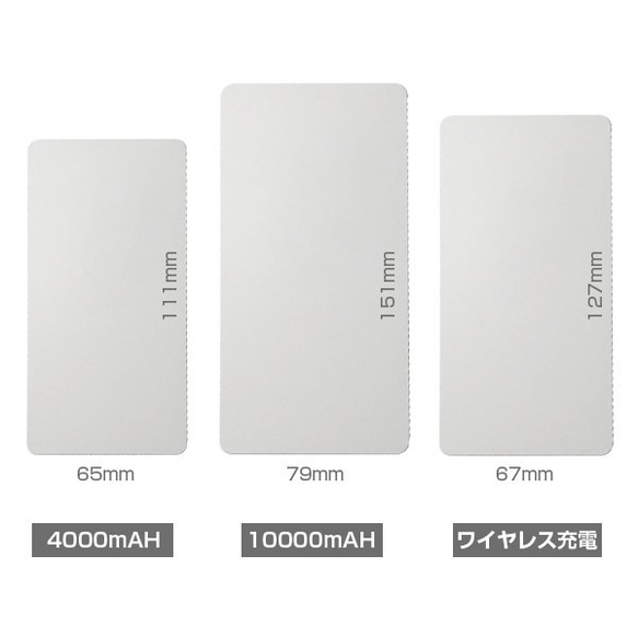 モバイルバッテリー【4000mAH/10000mAH/ワイヤレス充電】 3枚目の画像