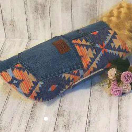 デニムリメイク犬服 防寒ドッグウェア ペット服・アクセサリー
