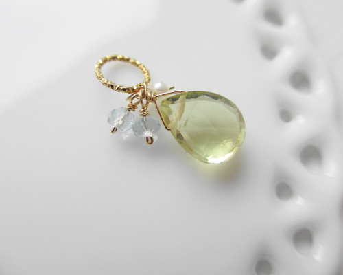 レモンクォーツ ネックレスチャーム ネックレス・ペンダント pino 通販