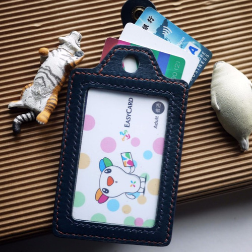 RFID（秘密+クレジットカード）ハンドメイドレザーチケットホルダー