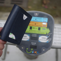 クレジットカードの財布（RFIDセンサー+機密）ダークブルー 3枚目の画像
