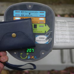 クレジットカードの財布（RFIDセンサー+機密）ダークブルー 4枚目の画像