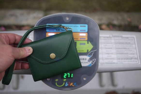 刷卡便 小錢包 (  RFID 感應+保密 )綠色 第4張的照片