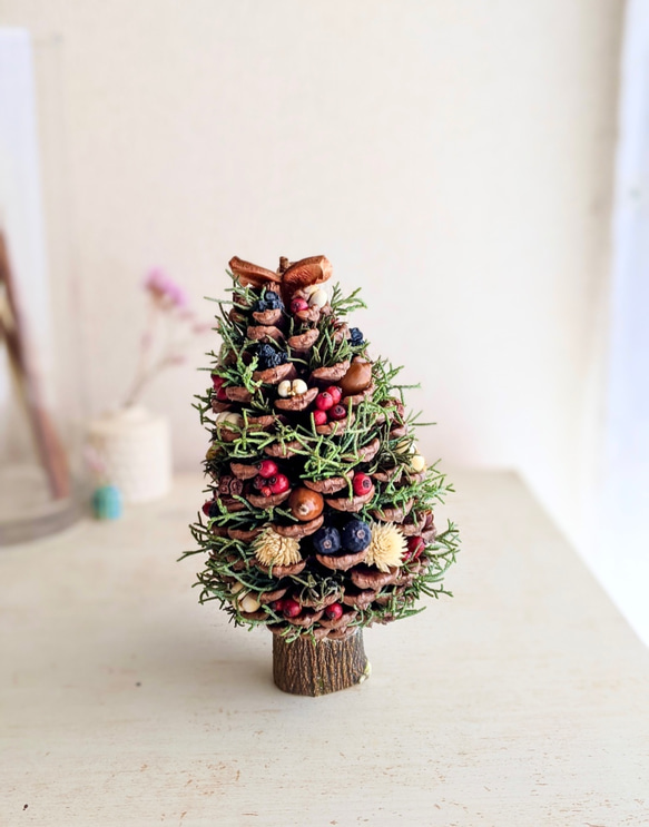 SALE‼︎ 松ぼっくりツリー＊ホワイトブルー⭐︎ SALE‼︎ 松ぼっくりツリー＊ホワイトブルー⭐︎