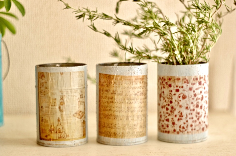 ーぽにょページですー　リメイク缶☆リメイク鉢