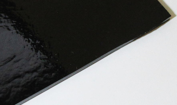 モレッティ　フュージング用板ガラス7  ブラック　13.9x14.3x0.3cm　1枚 2枚目の画像