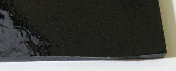 モレッティ　フュージング用板ガラス7  ブラック　13.9x14.3x0.3cm　1枚 3枚目の画像